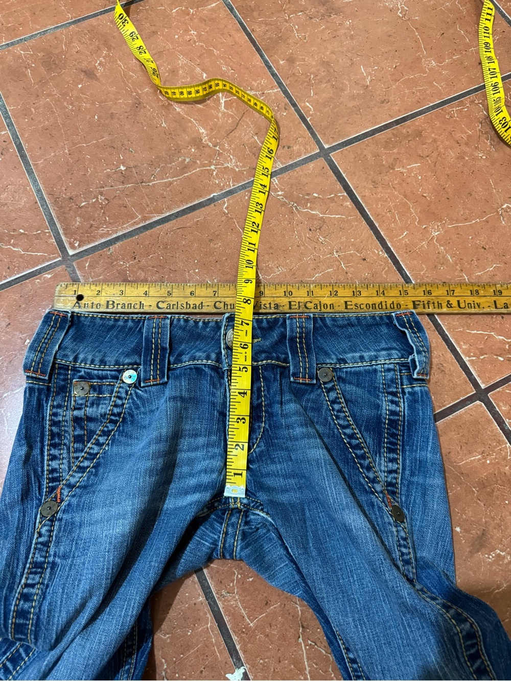 True Religion Billy Bootcut Jeans Women’s Size 28 Medium Wash Y2K Made in USA - Picture 5 of 8